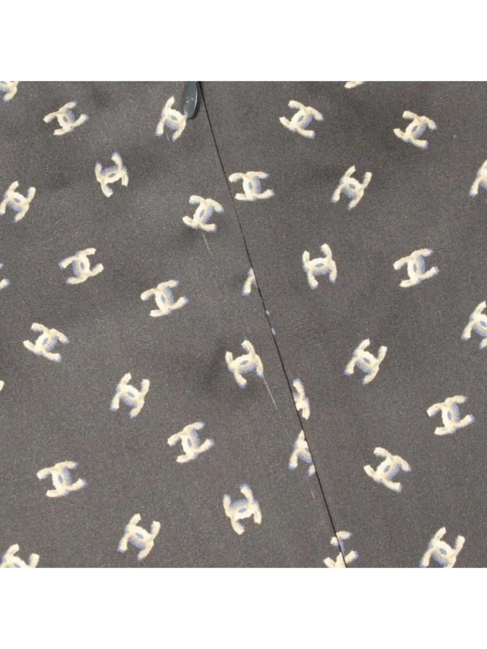 Chanel Dress CC Logo Sleeveless Silk